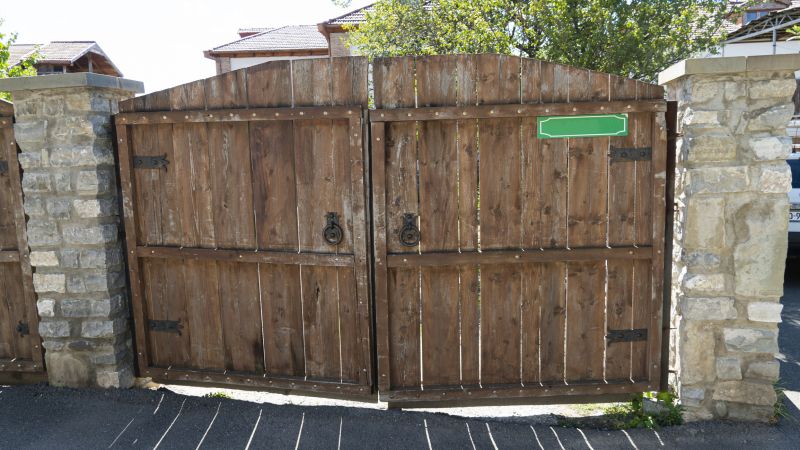 Wooden Driveway Gate